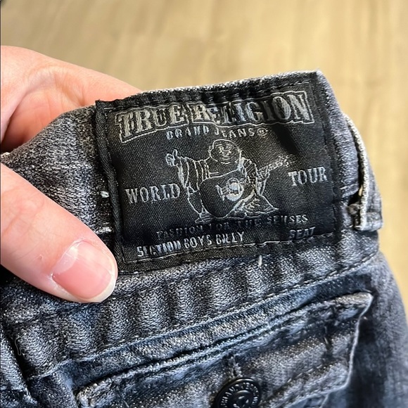 True Religion Stylish Black Kids Jeans - Picture 3 of 4